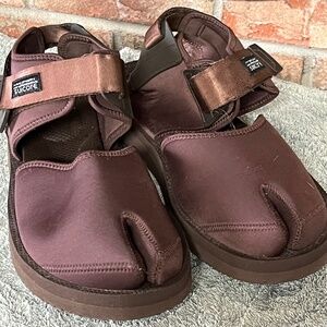 SUICOKE Vibram Tabi Split Toe Sandals Brown Size 10 Mens Outdoor Trail